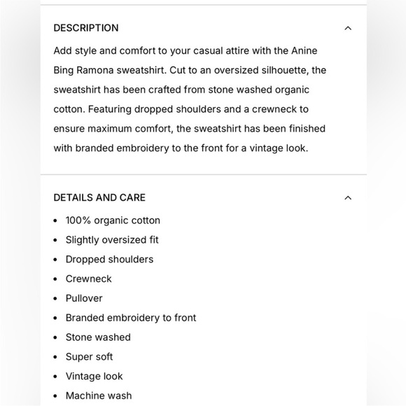 ANINE BING Organic Cotton Ramona Sweatshirt - Picture 16 of 16